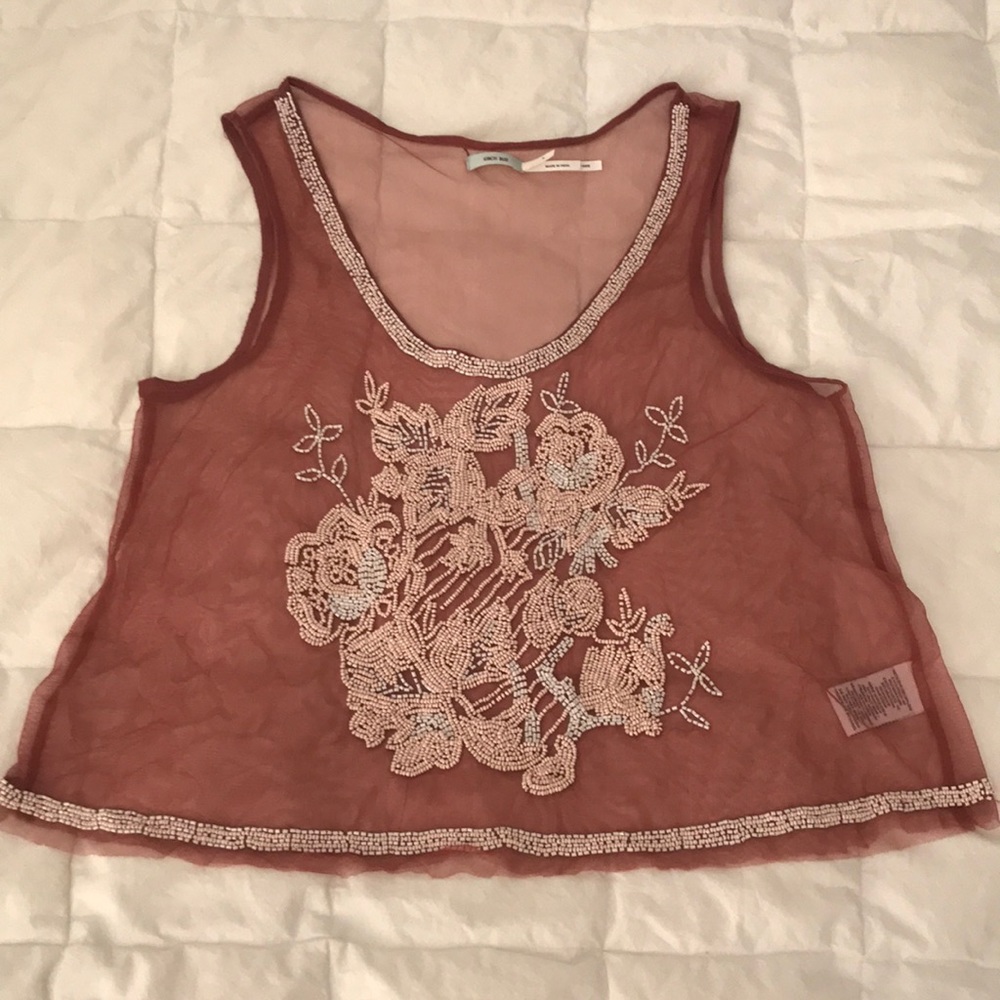 Kimchi Blue beaded tank top